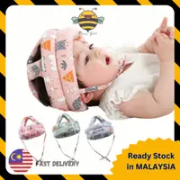 在飛比找蝦皮購物優惠-嬰兒頭部保護帽防撞安全頭盔步行安全頭罩透氣嬰兒保護頭枕