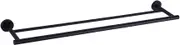 GERZWY 36-Inch Bathroom Double Towel Bar SUS 304 Stainless Steel Bath Towel Bar Matte Black Modern Style Wall Mount AG1102C92-BK