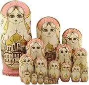 Matryoshka Russian Matryoshka 20 Pcs Traditional Russian Nesting Dolls Handmade Wooden Classic Dolls Hand Painted Toys Gifts The Perfect Blessing Gift
