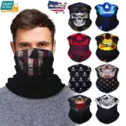 9 Pack Home Mens Womens Gators Skull Neck Gaiter Face Mask Bandana Multi Colors