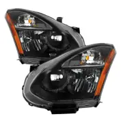 Fit Nissan 08-13 Rogue 14-15 Rogue Select Black Replacement Headlights S SL SV