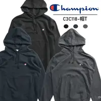 在飛比找蝦皮商城優惠-CHAMPION 胸前小LOGO 帽T 鐵灰 藏青 黑 長袖