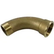Maestrini Brass Swept 90 Degree Elbow (Male/Female / 1-1/2" BSP)