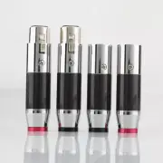 4pcs Rhodium plated HIFI Audio Cable XLR Plug Connector Male Female XLR Adapter