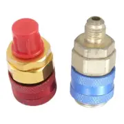 R134a High/Low Pressure Adapter Quick Coupler for Car HVAC Manifold Gauge Hose