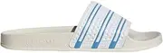 [adidas] Men's Adilette Slide Sandal, Light Blue/Off White/Cloud White, 6 US