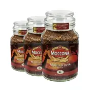3 x Moccona Freeze Dried Instant Coffee Mocha Kenya Style 200g