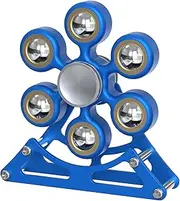 Desk-Toys for Fidget Ferris-Wheel-Spinner: 60 Seconds Spinning for Kinetic Toys, Cool-Stuff Toy Optical-Illusion Stress-Relief Gifts (Dark-Blue)