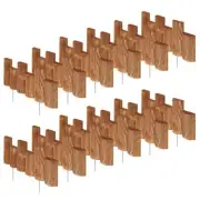 Greenes Fence Half Log Edging Flexible Plastic Backing Spruce 18 in. L (12-Pack)