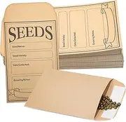 HONMEET 200 Count Brown Kraft Envelopes Money Envelopes for Cash Mini Letter Envelopes Self-Sealing Flap Sturdy Packaging for Small Items