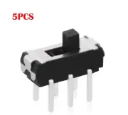 5PCS 6 Pin 2 Position DPDT Vertical Micro Slide Switch for for DIY Electronics
