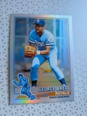 2025 Topps Heritage 1976 ReDefined Insert Holographic Foil George Brett
