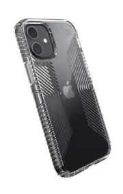 Speck Products Presidio Perfect-Clear Grip iPhone 12 Mini Case, Clear/Clear