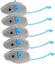 BESPORTBLE 5pcs Plush Cat Mouse Interactive Indoor Plaything for Cats Lightweight Safe Mice Fun Teasing for Hours of Entertainment