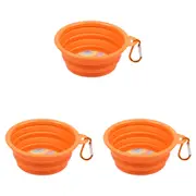 3x Eco-Pup Travel Portable On The Go Dog Water/Feeding Food Bowl Rainbow Pattern