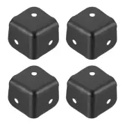 4 Pcs 1.22"x1.22" Speaker Corner Protectors, Iron Box Corner Edge Guard, Black