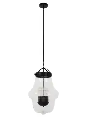 Hamilton 3 Light Pendant in Black