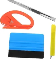 BUGUUYO 4 Pcs Tint Film Tools Kit Professional Window Tint Installation with Squeegee for Vehicle Graphics Decals and Protective Film Applications