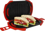 Microwave Toastie Maker, Microwave Sandwich Toaster Non Stick High Efficient Microwave Toastie Sandwich Maker, Microwave Sandwich Maker Adjustable Microwave Grill Toaster for Cooking
