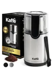 Kaffe Electric Coffee Blade Grinder W/removable Cup 4.5oz Stainless Steel w/cle