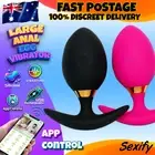 Large Anal Egg Vibrator Remote App Control Butt Plug Prostate Massager Sex Toy