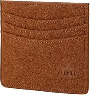 [ARCWOR] Slim Wallet, Brown-Suede, Horizontal