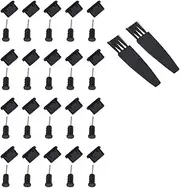 20Pairs Type C Dust Protective Covers for Earphones Mobile Phone Accessories Durable Plugs for Type C Ports Easy to Install Includes Cleaning Brushes