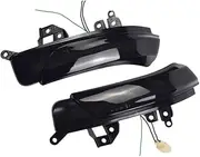 2pcs Dynamic Turn Signal Blinker Sequential Side Wing Mirror Indicator Light For Toyota For WISH/For PRIUS/For REIZ/For MARK X/For CROWN/For AVALON/For CAMRY(Color:Blue Yellow)