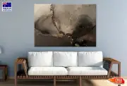 Dark Brown Black & Gold Abstract Wall Canvas Home Decor Australian Made Quality