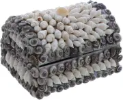 Li'Shay Nassa Shell Dome Trinket Box-White