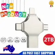 128GB 64GB Mini Metal USB Flash Drive Mobile U Disk Memory Stick Type-C AU