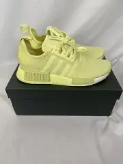 Adidas NMD R1 Yellow Tint White Mesh Boost Running EF4277 Women's Size 6 NEW