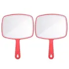 Travel Handheld Mirror Portable Handheld Mirrors Square Handle Mirror