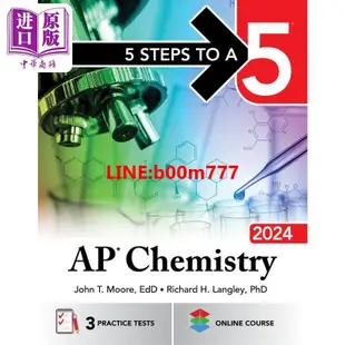 5 Steps to a 5 AP Chemistry 2024 新版五步速成系列 AP考試化學 2024 英文原版 進