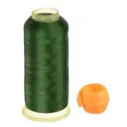 Polyester Embroidery Thread Thread Spools Savers Kit, Dark Green Orange