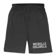 Nicholls State University Colonels NSU NCAA College Fleece Distressed Shorts