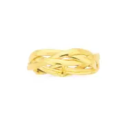 9ct Gold Hollow Loose Plait Dress Ring