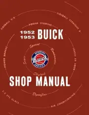 1952 1953 Buick Service Shop Repair Manual Engine Drivetrain Electrical Book OEM