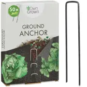 Landscape Staples : 50 Garden Staples for Weed Barrier Fabric, Garden Netting an