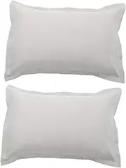 CONGARTENO 2pcs Pillowcase Pillow Covers King Size Pillow Shams King Size Pillow Cases Zipped Protectors Queen Pillow Shams Pillow Protector Covers Bedroom Cover Polyester (Polyester) Grey