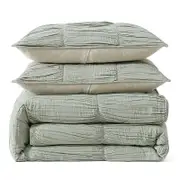Dkny Pure Ruched Gauze Comforter Set, Full/Queen