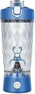 One-Touch Shaker – Smooth Protein Mix Anywhere, USB Rechargeable Mixing Cup, Water Drink Mixer Portable Bottles for Gym Sport,Blue