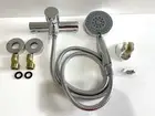 Wall Mounted Chrome Shower Set Bathroom Simple Rainfall Hand Held Shower Head