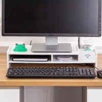 在飛比找樂天市場購物網優惠-電腦顯示器桌電腦支架電腦增高架置物架底座鍵盤收納架