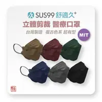 在飛比找蝦皮購物優惠-舒適久 SUS99 立體剪裁 醫用口罩 韓版魚型口罩 4D口