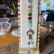 Multi Colour Handmade Alloy Glass Bead Suncatcher
