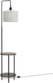 Artiss Floor Lamp, 2-Tier Tripod LED Light Lamps Corner Standing Lights Display Stand Remote Control Home Decor for Reading Living Room Bedroom, Adjustable Height Plastic Panel