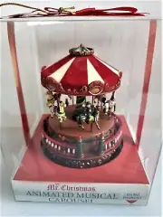 Mr. Christmas Animated Musical Carousel 2012 New In Box Jingle Bells Collectible