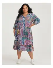 [Taking Shape] Natural Getaway Floaty Dress in Print