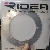 在飛比找蝦皮購物優惠-【鐵馬假期】RIDEA 48T銀色 齒片 單速車 齒盤 大盤